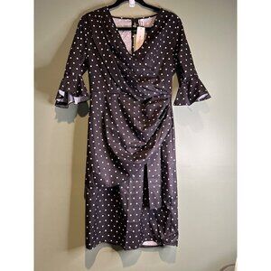 Size M Dress Romantic Wrap Style NWT, prom, graduation  Coquette Retro Aesthetic